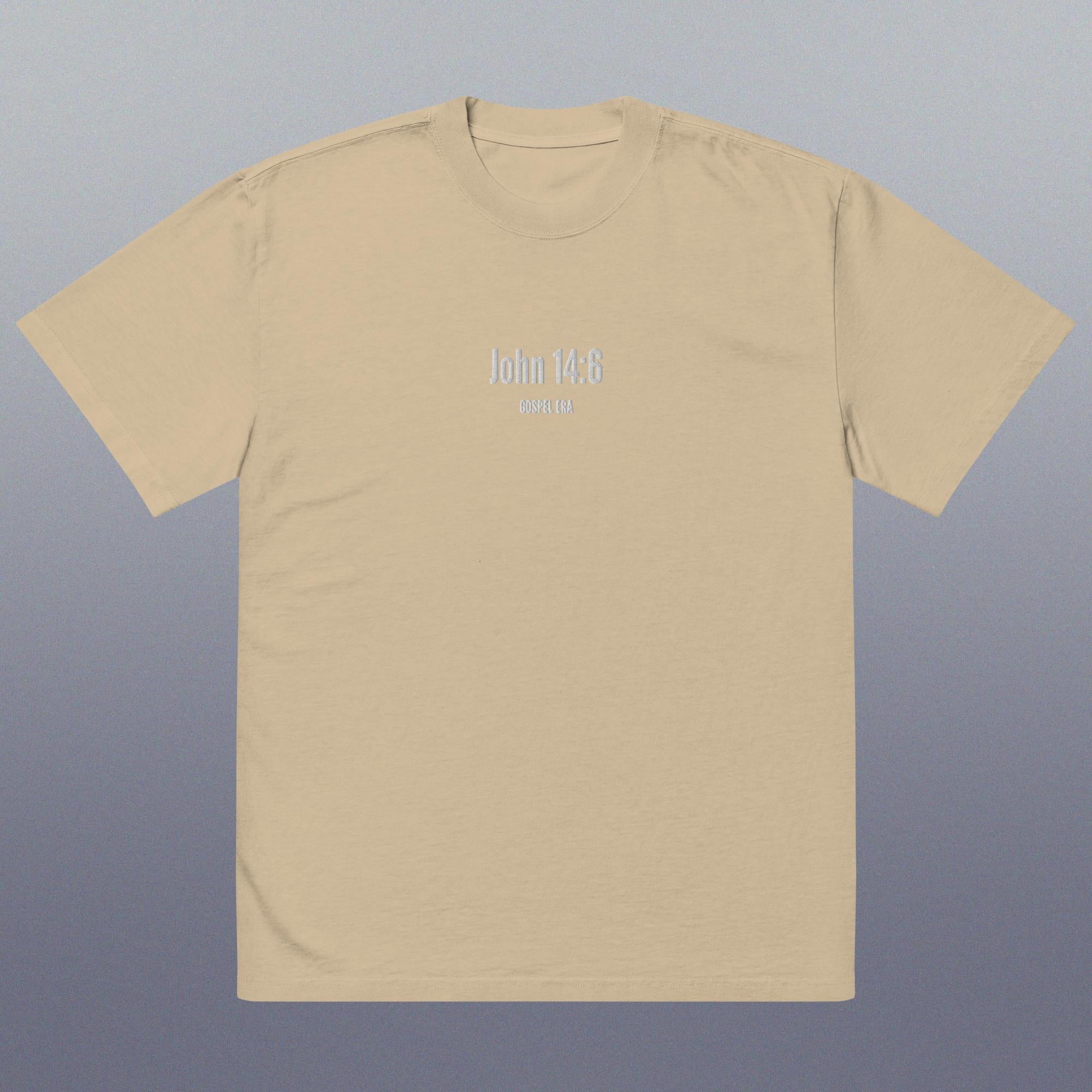 "John 14:6" Oversized Faded T-Shirt