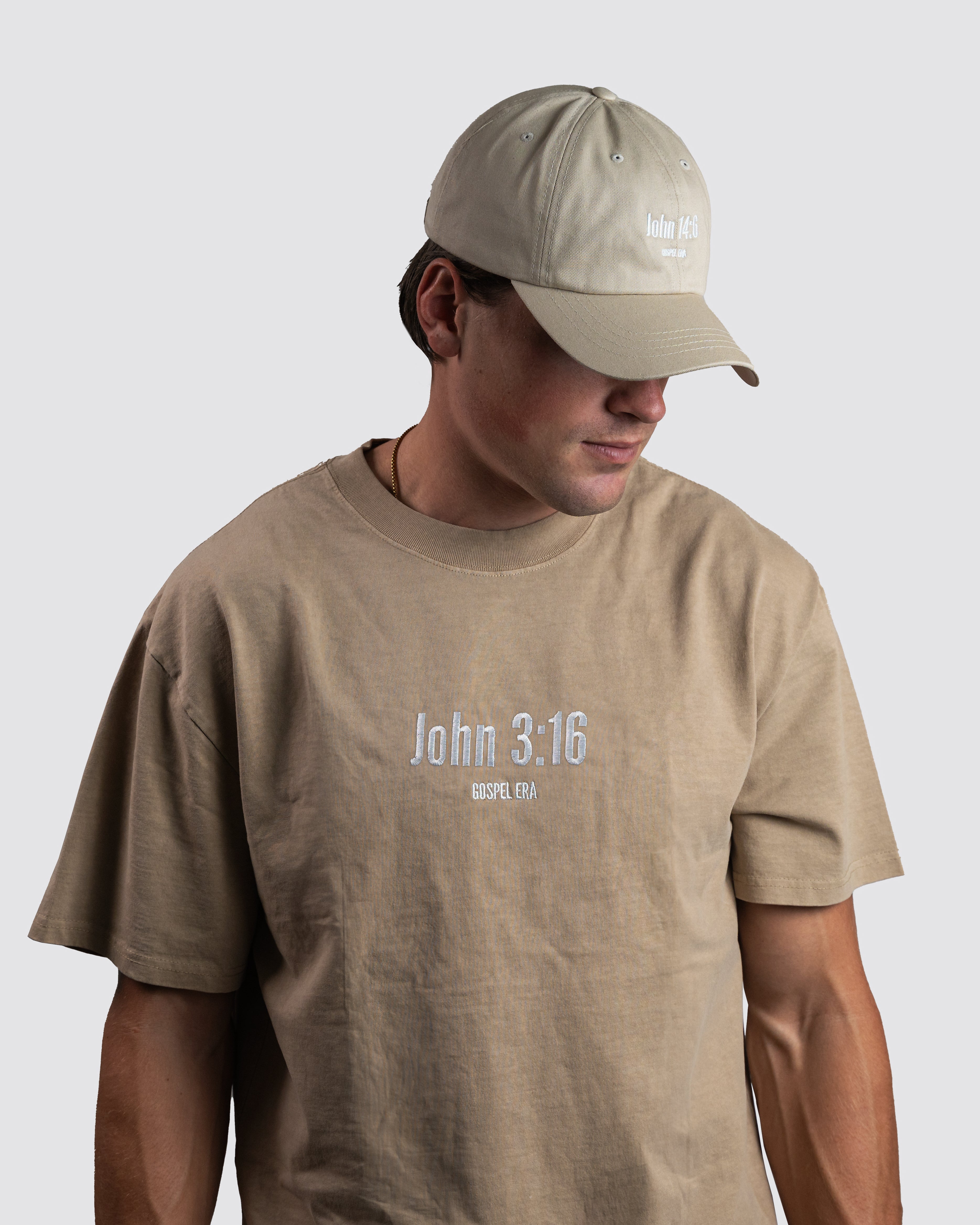 "John 3:16" Oversized Faded T-Shirt