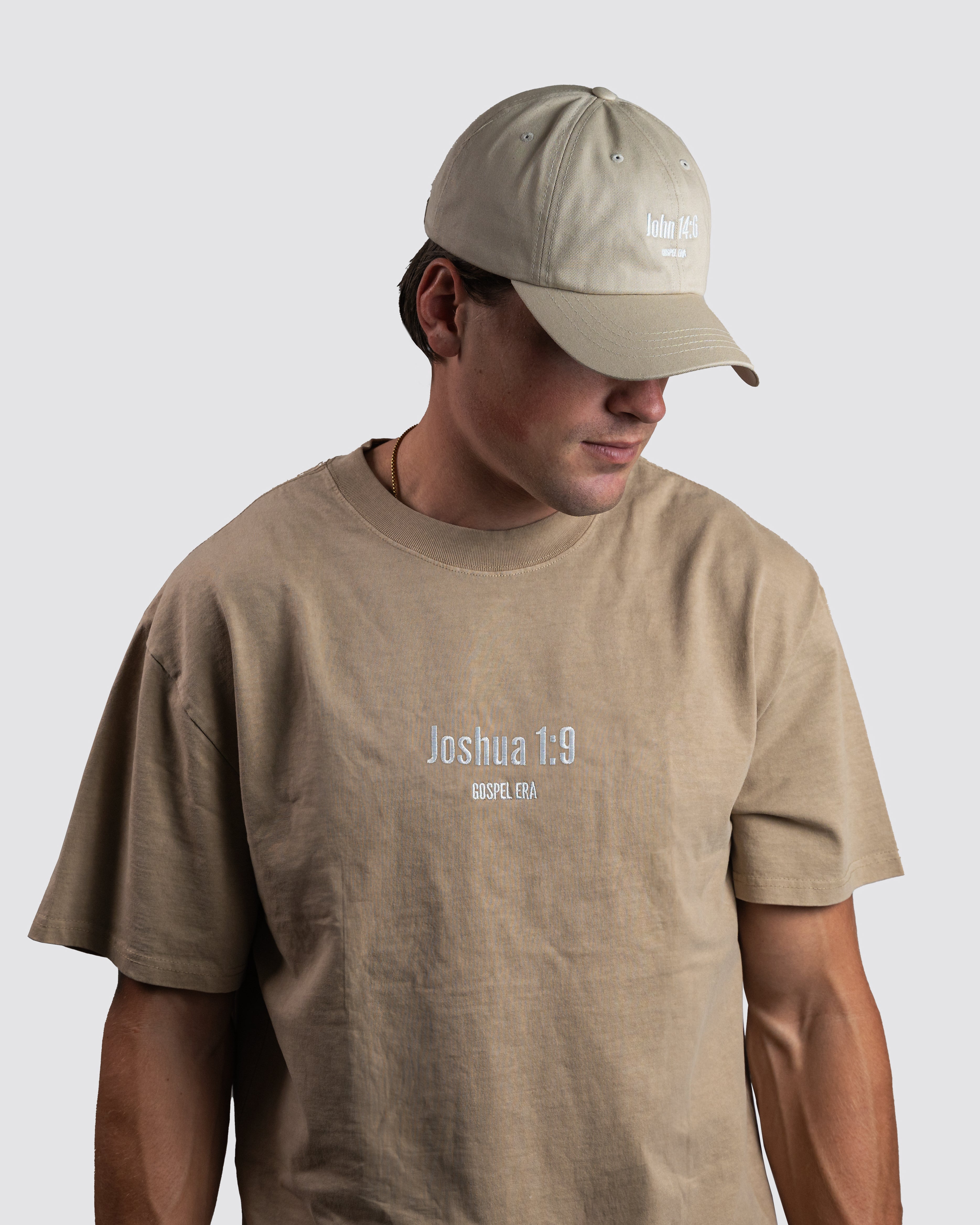 "Joshua 1:9" Oversized Faded T-Shirt