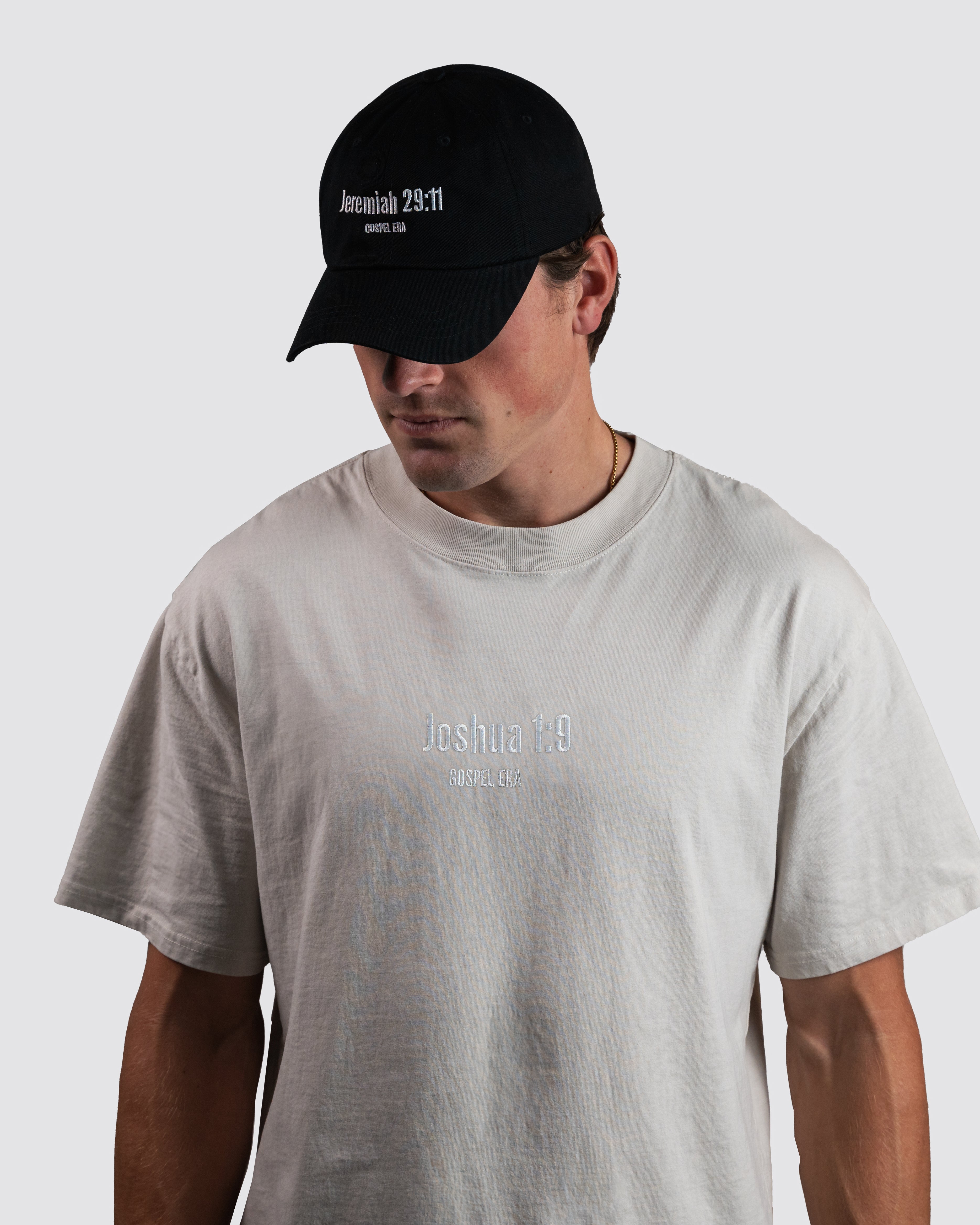 "Joshua 1:9" Oversized Faded T-Shirt