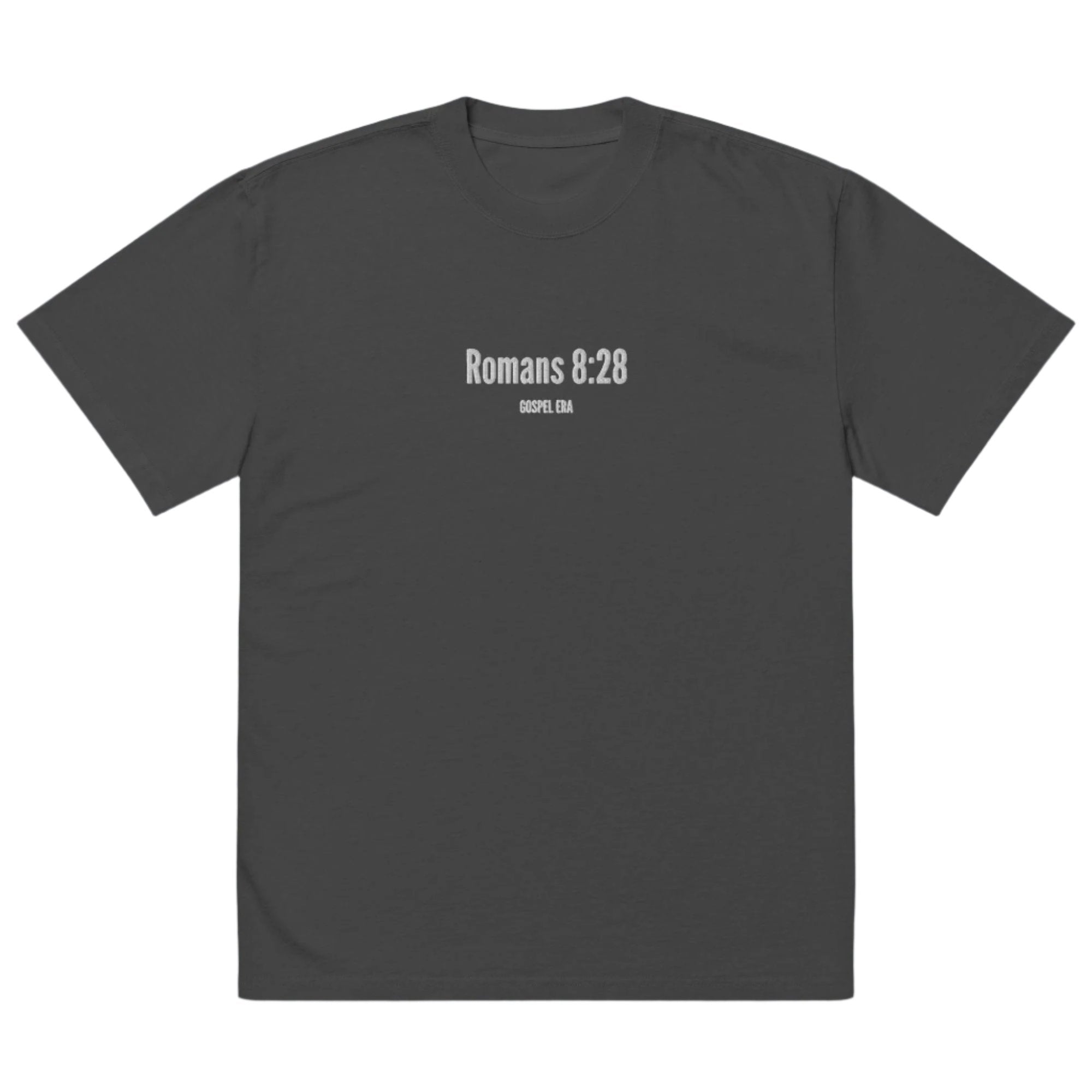 "Romans 8:28" Oversized Faded T-Shirt