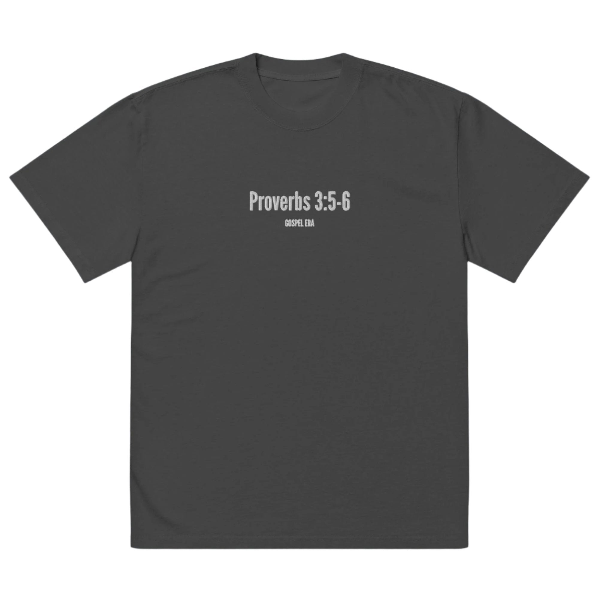 "Proverbs 3:5-6" Oversized Faded T-Shirt