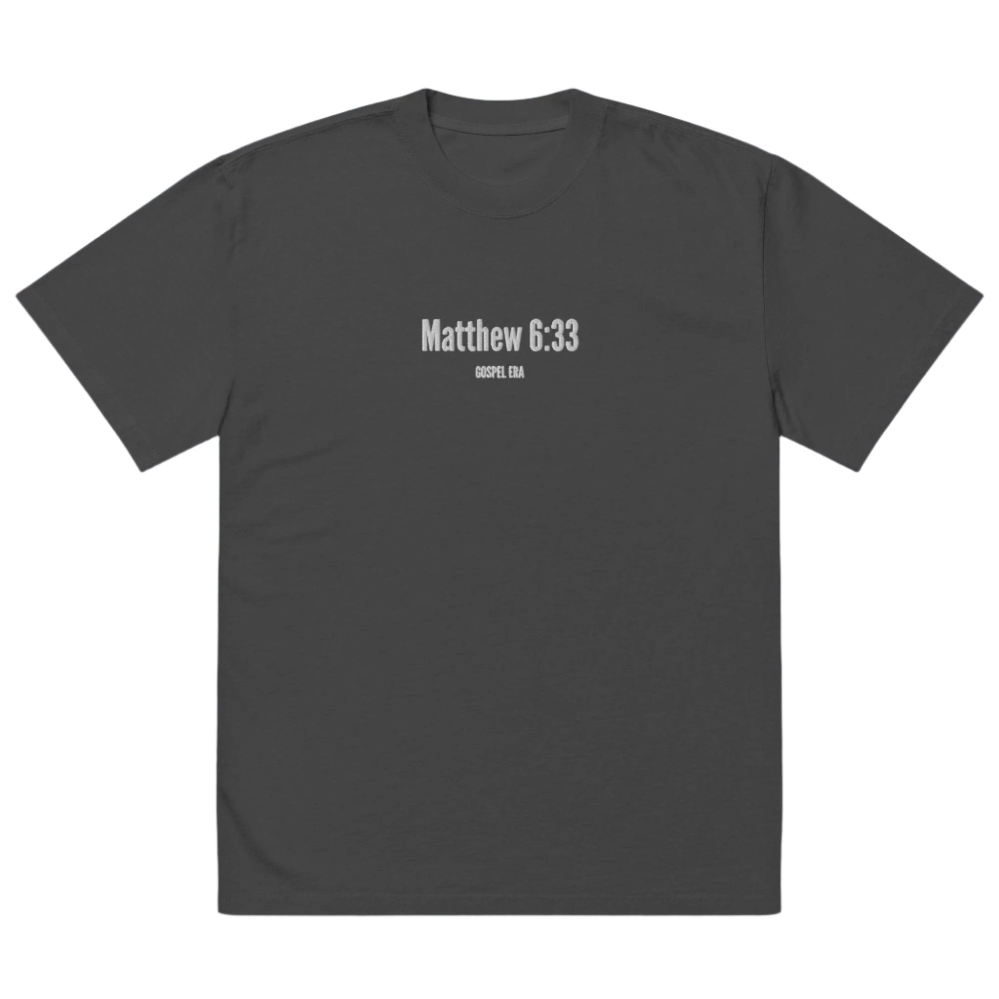 "Matthew 6:33" Oversized Faded T-Shirt