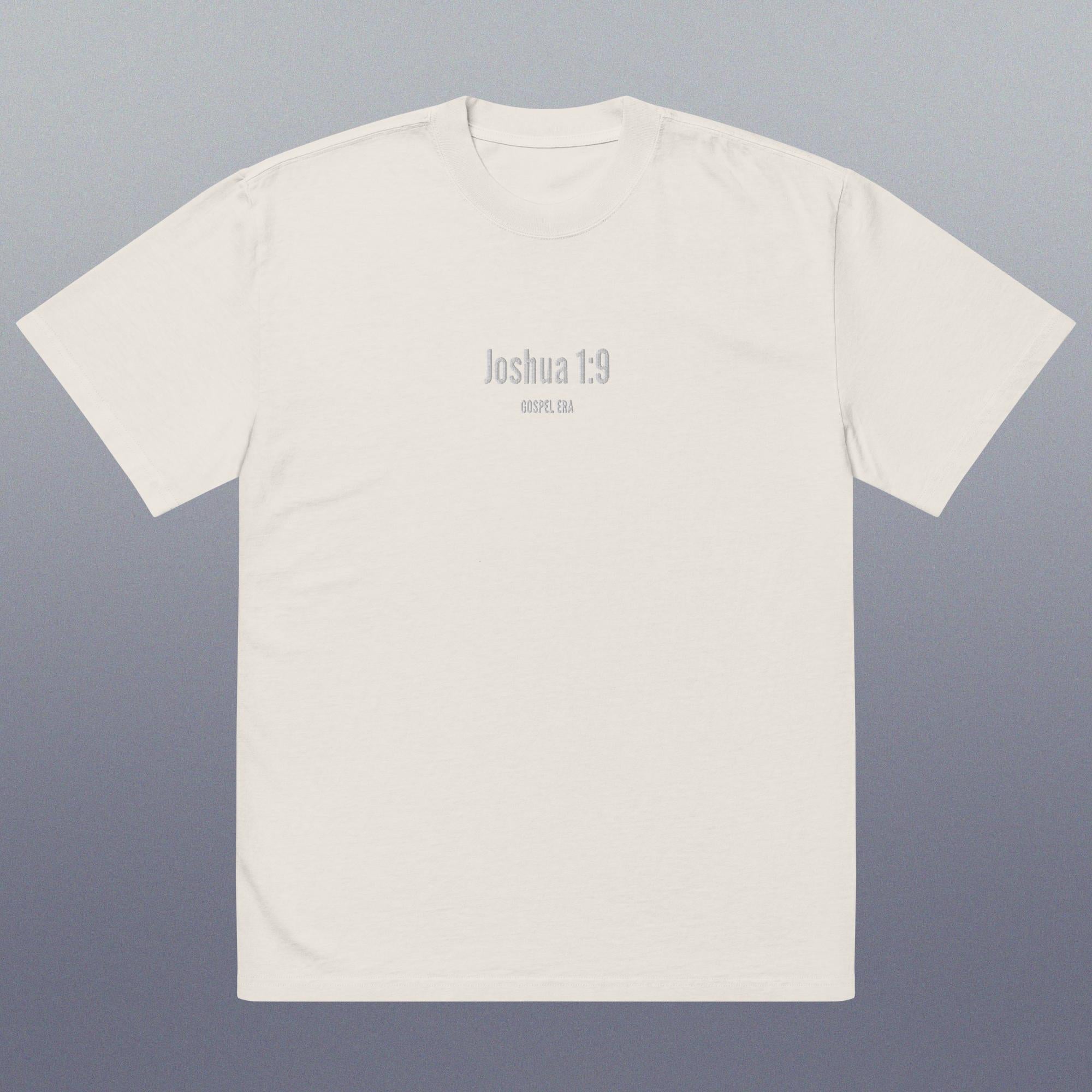 "Joshua 1:9" Oversized Faded T-Shirt