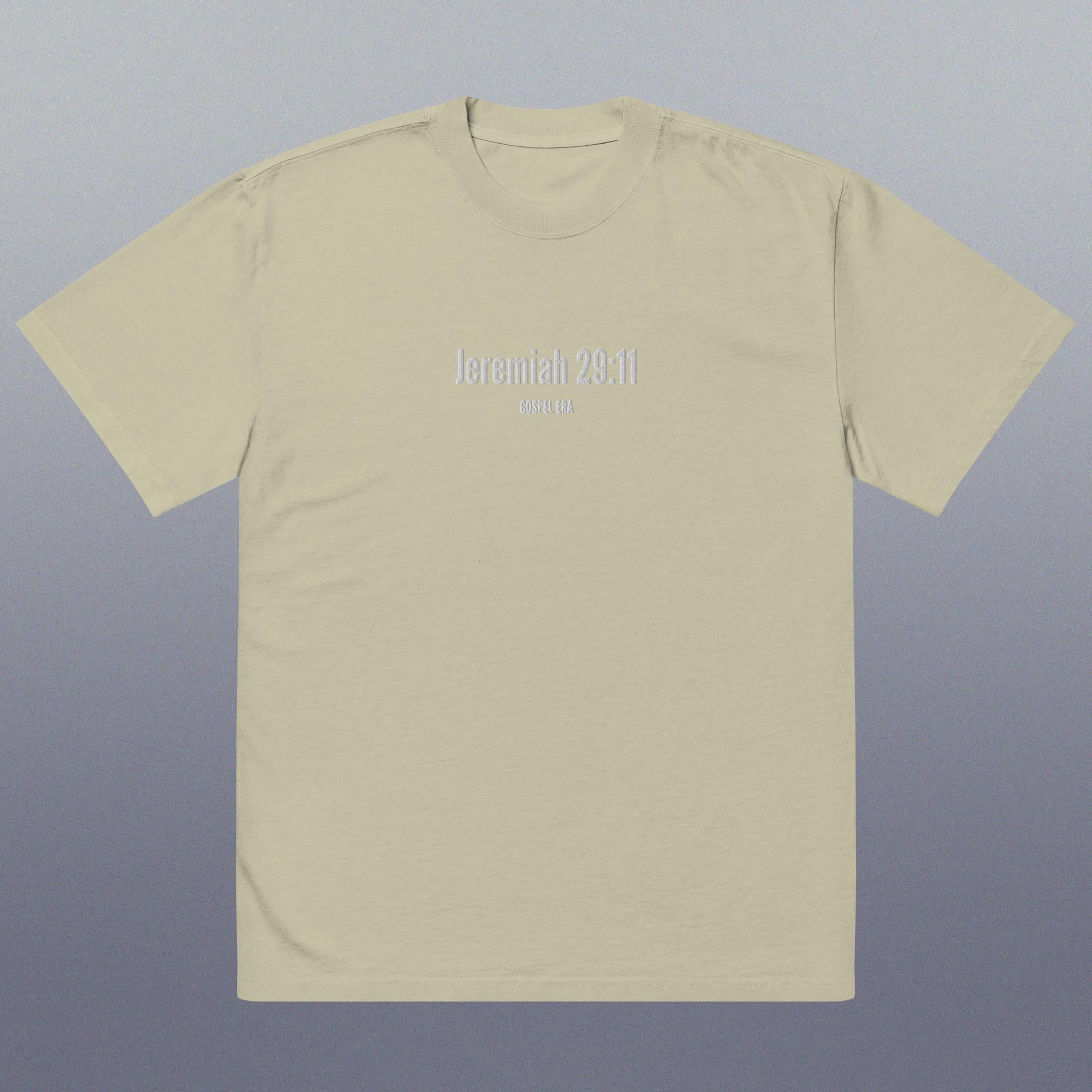 "Jeremiah 29:11" Oversized Faded T-Shirt