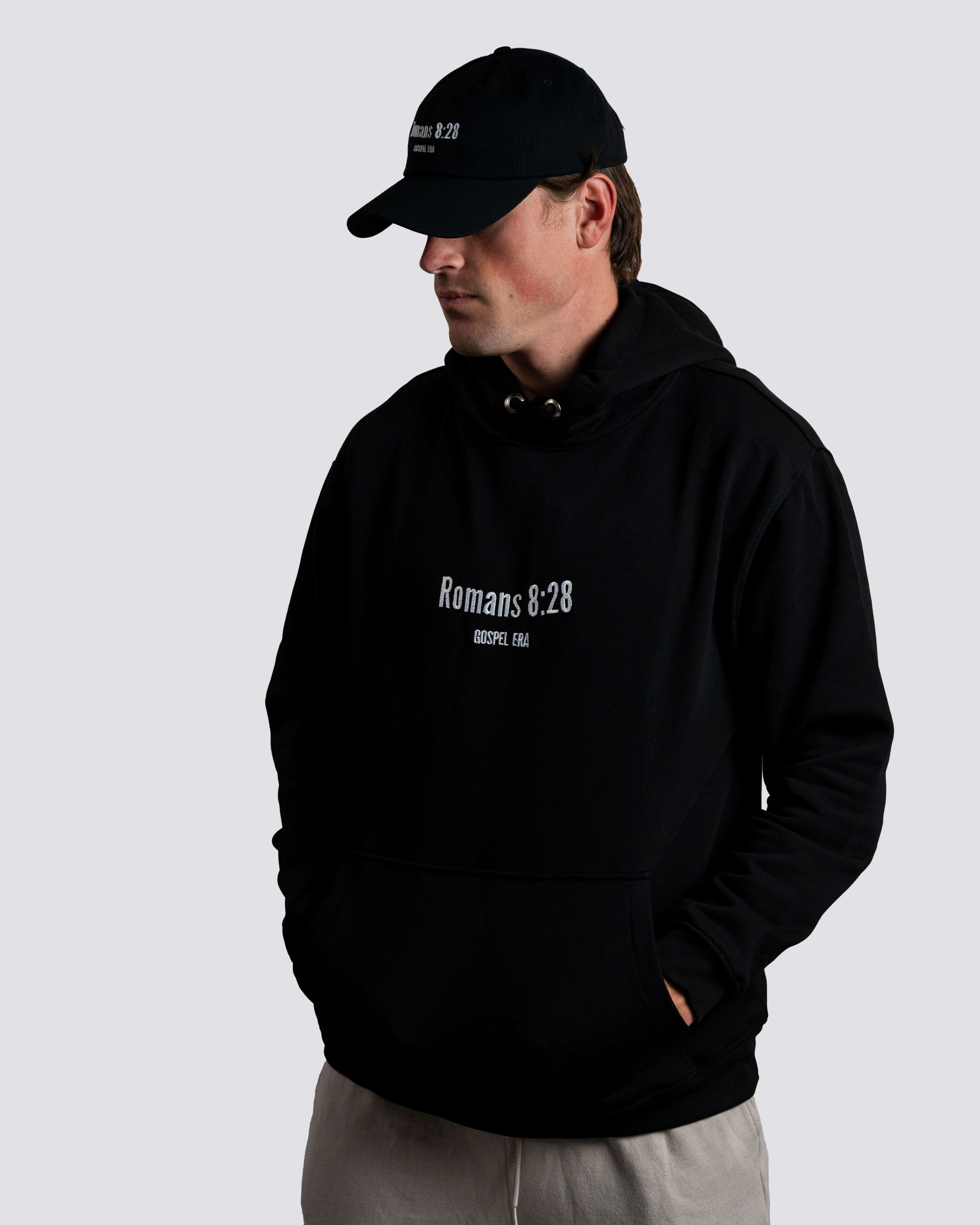 "Romans 8:28" Premium Hoodie