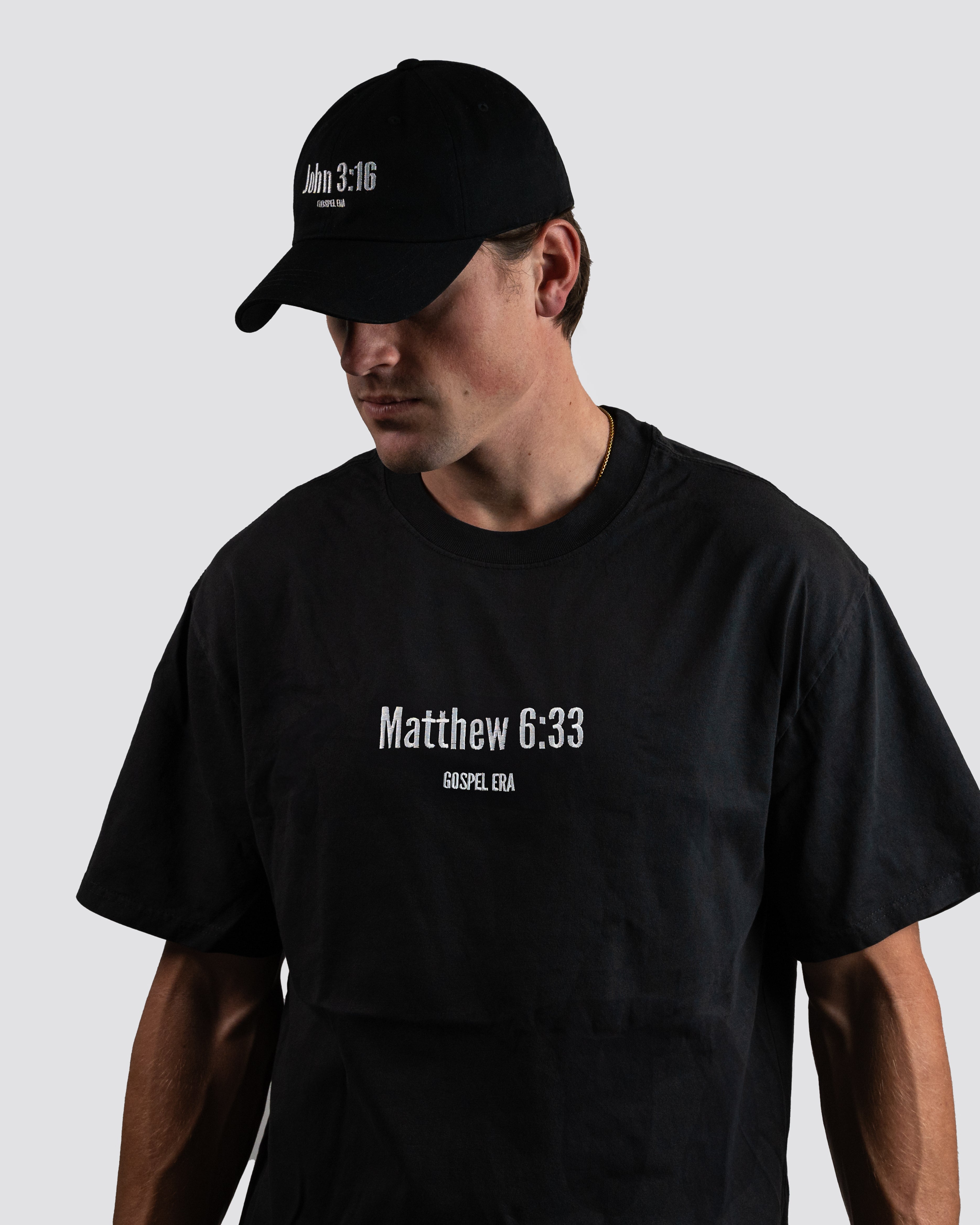 "Matthew 6:33" Oversized Faded T-Shirt