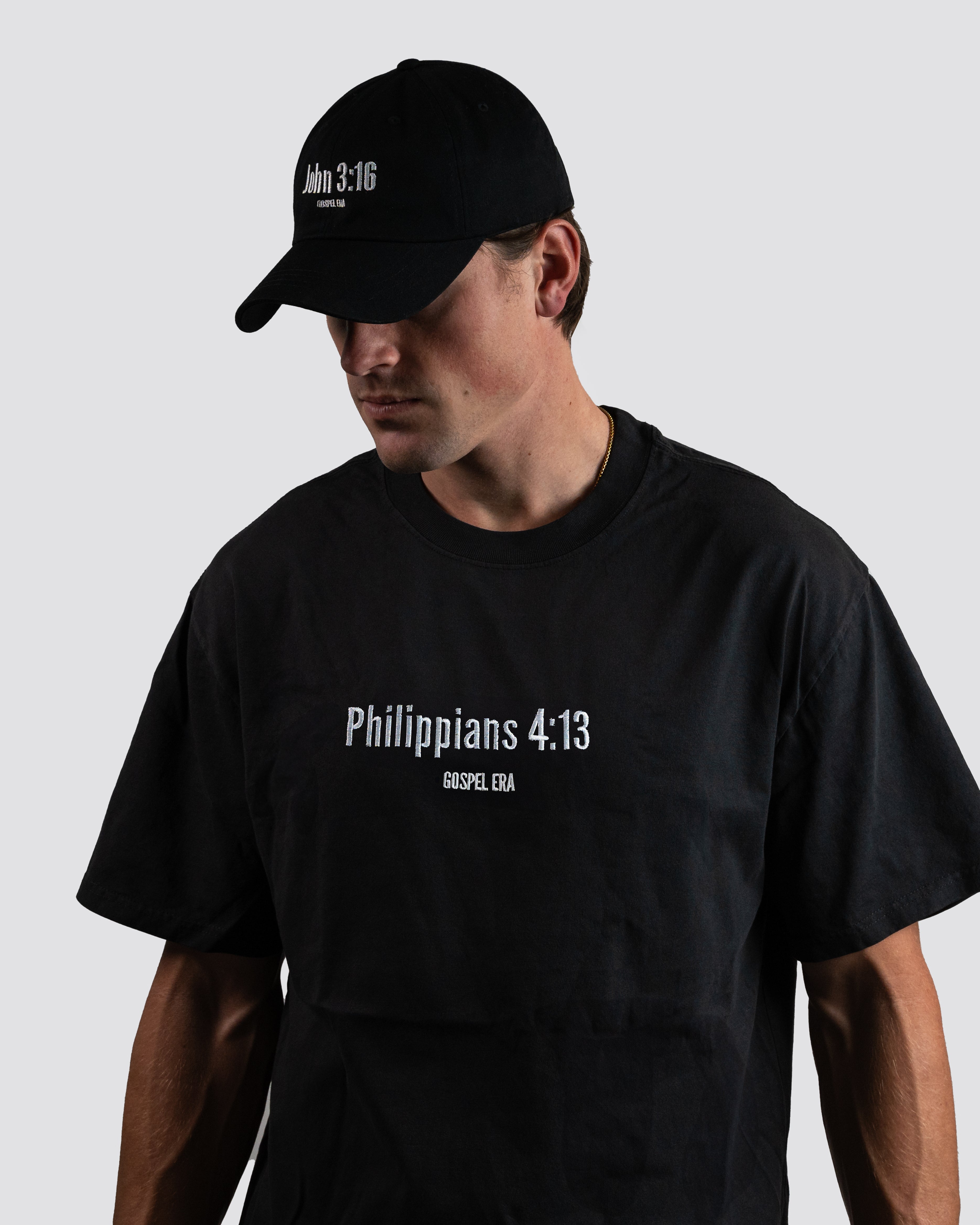 "Phillippians 4:13" Oversized Faded T-Shirt